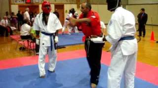 Oyama Karate Tournament 101610 Lightweight Beginner 1 [upl. by Varden]