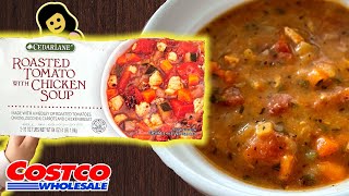 CedarLane Roasted Tomato With Chicken Soup  Costco Product Review [upl. by Acirem422]