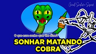 Sonhar Matando Cobra  O Que Significa [upl. by Ennovoj]