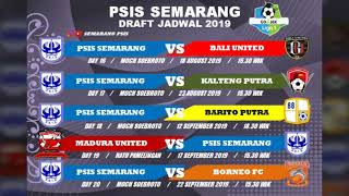 Draft Jadwal PSIS SEMARANG 2019 [upl. by Savill364]