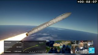 Le télescope spatial James Webb de la Nasa lancé depuis Kourou par une fusée Ariane 5 [upl. by Enellij158]