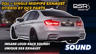 Pure DCE Parts 200 cell DP  Titanium EQL  Single Midpipe Hybrid Valved Catback Sound RACE SOUND [upl. by Netsud]