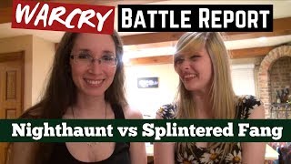 WARCRY Battle Report Nighthaunt versus Splintered Fang [upl. by Esdnil59]