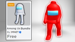 NEW GET THIS FREE AMONG US BUNDLE IN ROBLOX NOW 😎 [upl. by Oiretule]