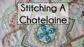 My Chatelaine Stitching Experience  Mushroom amp Fern Mandala Flosstube Chat [upl. by Aillil]