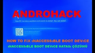 inaccessible boot device hatası çözümü windows 10 [upl. by Blumenfeld44]