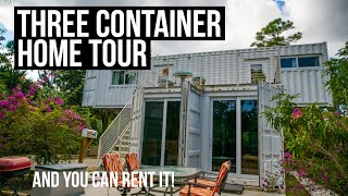 3 Shipping Container Home Tour  Jupiter Florida  Available for Rent [upl. by Stoll]