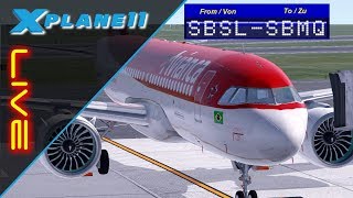 LIVE  XPlane 11  FSCloud  São Luís SBSL  Macapá SBMQ GER [upl. by Gnivri]