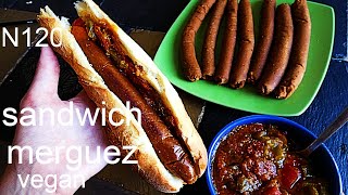 N120 sandwich merguez vegan à la tunisienne [upl. by Rosenwald324]