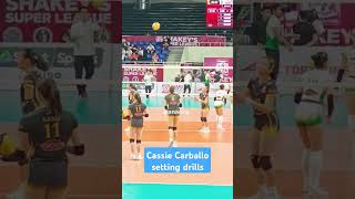 Cassie Carballo setting drills cassiecarballo ustgoldentigresses [upl. by Aneed]