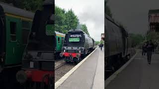 SR 34072 ‘257 squadron’ moving into platform 1 in arlesford station the watercress line [upl. by Heilner]