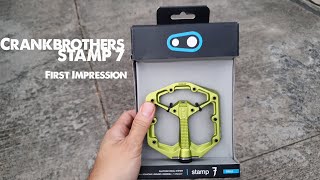 Crankbrothers Stamp 7 Pedal Review  First Impression [upl. by Lewap]