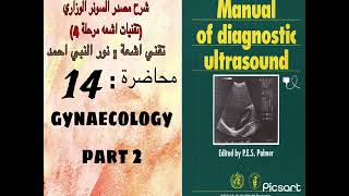 مادة السونر محاضرة 14 تقنيات الاشعة بغداد نور النبي gynaecology part 2 [upl. by Gona23]