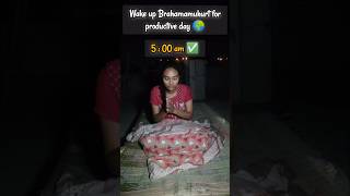 Day 2330 waking up at Brahma Muhurta minivlog​ ytshorts​ shortvideo​ hindu​ morning​ subscrib [upl. by Dana968]