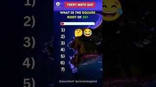 Can you Answer these 7 Math questions in 60 seconds math mathematics maths quiz mathquiz [upl. by Dorkus]