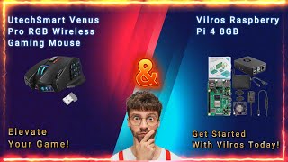 UtechSmart Venus Pro RGB Wireless Gaming Mouse amp Vilros Raspberry Pi 4 Starter Review [upl. by Drisko]