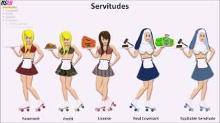 Servitudes Easements Profits Licenses Real Covenants and Equitable Servitudes [upl. by Rolyak]