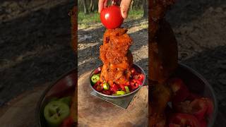 🐔Chicken Cooked in a Tin  Tenekede Pişmiş Tavuk Döner 😋 nature chicken camping [upl. by Eastman]