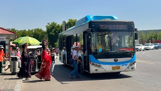 Full Journey sluggish and relaxed Route 53 Bus in Luoyang China [upl. by Ardiedak784]