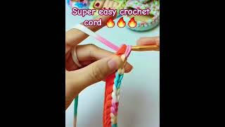 🔥🔥🔥 super easy crochet cord  crochet  knit  myhobbyhome [upl. by Emerald]