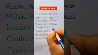 Source of Acid🔥Citric Acid🔥Formic Acid🔥Uric Acid shorts [upl. by Jerusalem807]