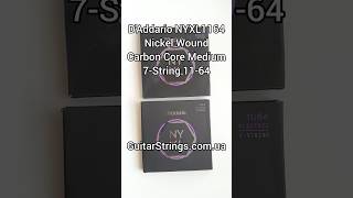 DAddario NYXL1164 Nickel Wound Carbon Core Medium 7String 1164 guitarstrings струны daddario [upl. by Goines585]