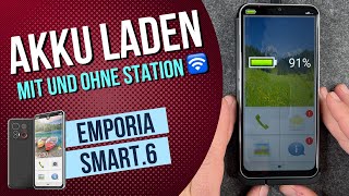 Emporia Smart 6  Aufladen  Akku laden • 🎧 • 🔋 • 🔌 • Anleitung  Tutorial [upl. by Alyahs]