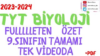 TYT BİYOLOJİ FULL HIZLI ÖZET tytbiyoloji [upl. by Eicram]