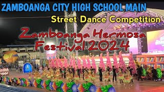 ZAMBOANGA CITY HIGH SCHOOL MAIN STREET DANCE COMPETITION  Zamboanga Hermosa Festival 2024 [upl. by Menendez774]