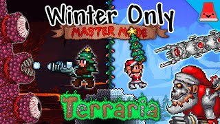 Can I Beat Terraria Master Mode Using Only Winter Weapons [upl. by Ehtyde629]