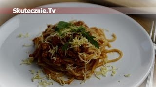 Odchudzony sos mięsny do spaghetti lub ryżu  SkutecznieTv HD [upl. by Ailimac]