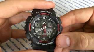 Как настроить часы Casio GSHOCK GA1001A4ER  инструкция  WatchForumRU [upl. by Verbenia]