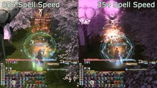 FFXIV 32 SMN Spell Speed Comparison [upl. by Nocam]