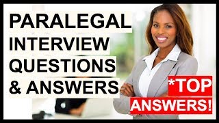 PARALEGAL Interview Questions And Answers How To Become A Paralegal or Legal Assistant [upl. by Elauqsap]