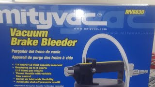 mityvac vacuum brake bleeder unboxing and brake flush how to [upl. by Lidda]