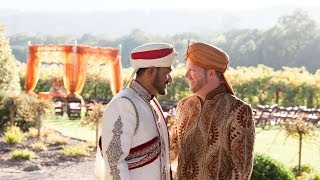 Matt and Harshal Gay Wedding Ceremony HD [upl. by Juta405]