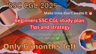 how to start ssc cgl preparation for beginners 📝  ssc cgl 2025 strategy ssccgl strategy [upl. by Billi]