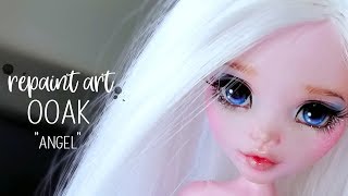 Repaint Art  Angel Faceup OOAK [upl. by Sugirdor]