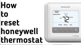 How to reset Honeywell Thermostats Reset all models in Seconds HowTL Home with Technology [upl. by Dallas]