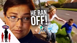 Rude Kid runs off next to dangerous street  Supernanny US [upl. by Brooks135]