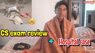 CS exam review 😅  hospital case 🤒🏥hospital exam review vlog anandu motivation [upl. by Asyla630]