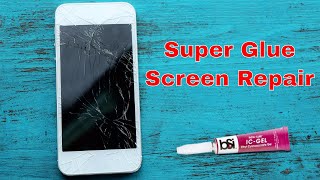 Repair A Phone Screen With Super Glue📱 [upl. by Rhodes268]