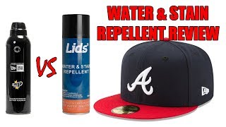 NEW ERA CREP PROTECT VS LIDS WATER amp STAIN REPELLENT REVIEW  WHICH ONE IS BETTER [upl. by Adirem]