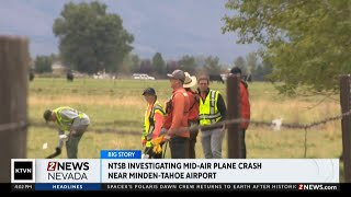 One dead after midair plane crash reported at MindenTahoe Airport [upl. by Ertsevlis410]