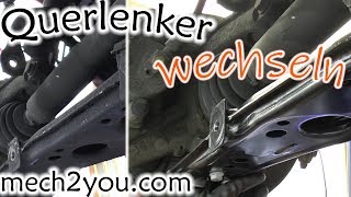 🛠️ Querlenker wechseln beim Skoda Octavia  Querlenkerbuchse ausgeschlagen  DIY Auto  mech2you [upl. by Woodford]