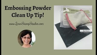 The Best Embossing Powder Clean Up Tip [upl. by Cyndia]