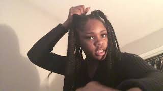 ASMR styling playing with my braids [upl. by Anitsirk314]