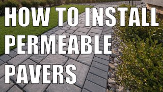 ECO Permeable Pavers Installation Essentials [upl. by Ellocin]