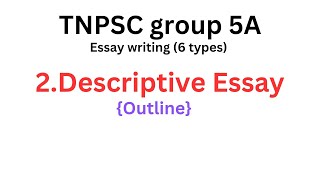 Descriptive Essay Outline  Group 5A [upl. by Novahc985]