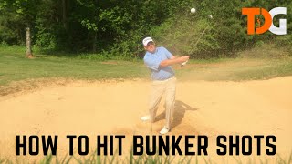 How to Hit Bunker Shots  Greenside Bunkers [upl. by Llertnac]